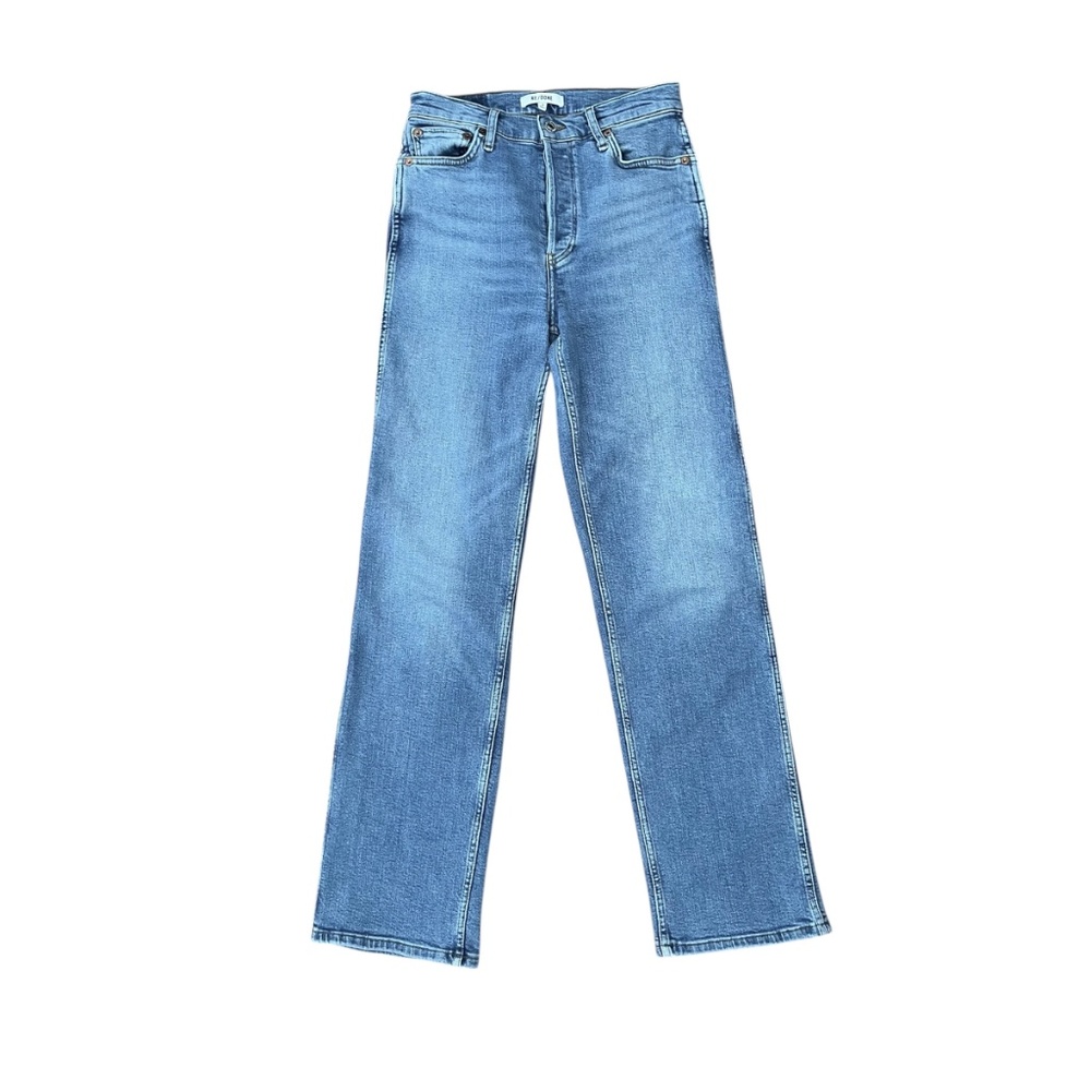 RE/DONE 90s High Rise Loose Jeans Rio Fade Size 26 - Picture 2 of 11